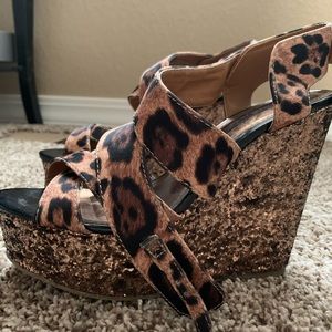 Women’s Material Girl Cheetah heels